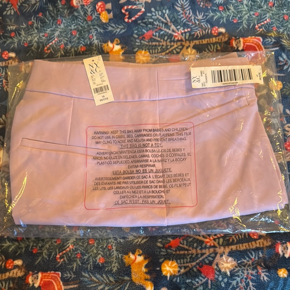 New York & Company Purple Ankle & Cropped Pants